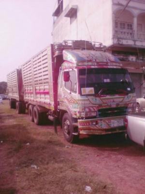 ขายรถบรรทุก 18 ล้อพ่วงแม่ลูกดัมพ์ HINO MEGA 260 แรงม้าปี 2550 ลูกพ่วง ST 2 เพลา ราคา 1650000