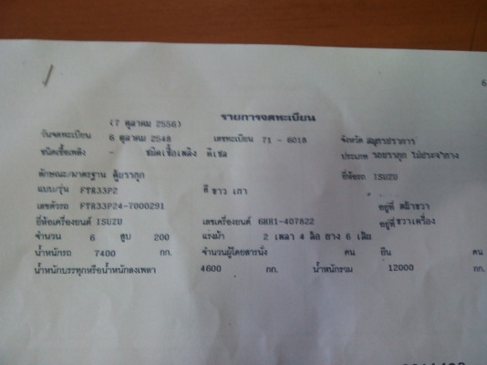 ขายรถบรรทุก 6 ล้อ