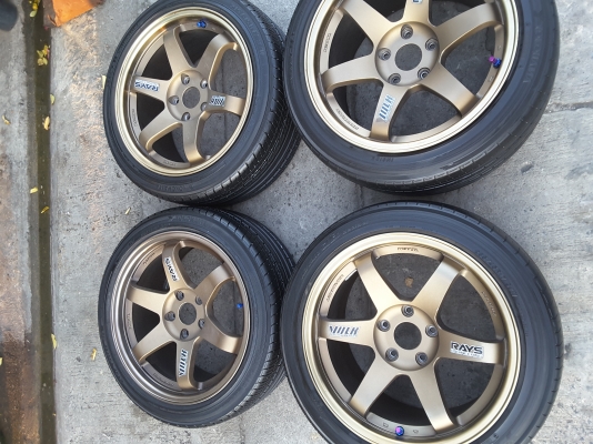 ล้อ te37 ขอบ 17 5รู 114 พร้อมยางชุดล่ะ 12500