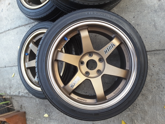 ล้อ te37 ขอบ 17 5รู 114 พร้อมยางชุดล่ะ 12500