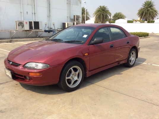 ขายรถ มาสด้า แลนติส ปี95 เครื่อง 1.8 เกียร์ธรรมดา เพาเวอร์ ไฟฟ้าทั้งคัน ภายในสวยๆแอร์เย็นหนาว ตัวถังเดิมๆไม่มีขนสีบางๆทั้งคันสีซีดบางชิ้น แม็ก enkai pro1แท้ ขอบ16&quot; เครื่องแน่นๆช่วงล่างแน่นเงียบกริบ รถขับดีมากครับ รถทรงสปอร์ตหายาก เล่มพร้อมขายถูกครับ