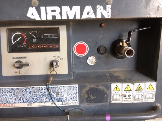 เครื่องปั๊มลม Airman PDS50S (50cfm / 7บาร์) นำเข้าจากญี่ปุ่น สนใจโทร. 080-6565422 (หนิง)