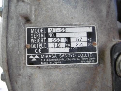 ขาย เครื่องตบดิน MIKASA MT-55 รหัสสินค้า : 80803415Line ID: nihonmono www.nihonmono.com ขาย เครื่องตบดิน MIKASA MT-55 รหัสสินค้า : 80803415Line ID: nihonmono www.nihonmono.com