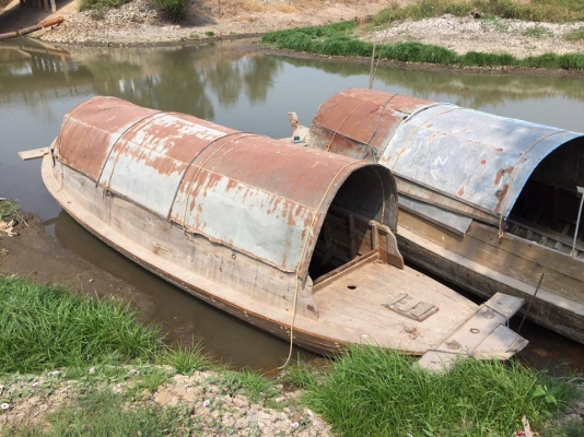 เรือต่อ เอี้ยมจุ้น ไม้สักทั้งลำ สภาพลอยน้้าได้