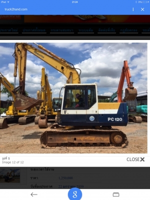 ขายรถแบคโฮโคมัทสุ pc120-5