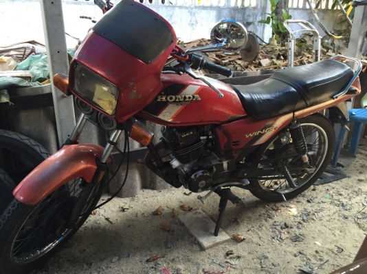 honda wing ตัวหน้ากากเเท้เดิมๆทะเบียนไม่ขาด
