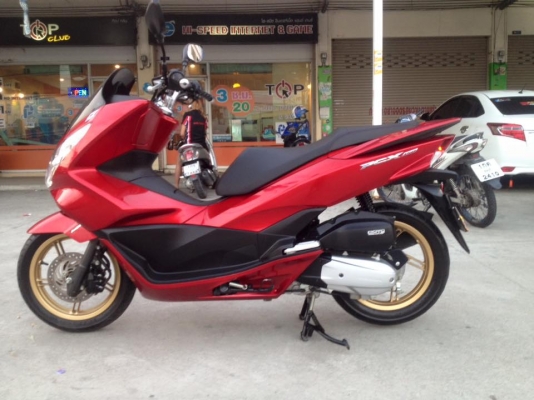 All New Pcx สีแดง ปี 2015 รถ 6 เดือน สภาพป้ายแดง ราคา เบา ๆ