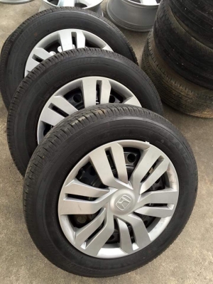 ขายล้อกระทะแจ๊สถอดป้ายแดงขอบ15 4 วง ราคา 5,500 บาท