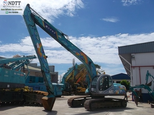 KOBELCO SK200LC-3 บูมยาว 15เมตร 10770ชม. ปี1997 รถเก่าญี่ปุ่นไม่เคยใช้งานในไทยครับ