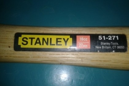 ขายค้อนSTANLEY51-271 New Britain,CT06050 16OZ/27MM. ขายค้อนSTANLEY51-271 New Britain,CT06050 16OZ/27MM.