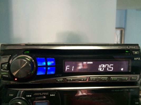 Alpine CDE-9846E MP3-RW CD-RW FMคลื่นไทย เครื่องศูนย์Mtech ปรีเอ้า1ชุด มือ2