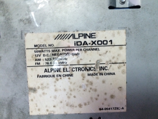 Alpine iDA-X001 24Bit USB IPOD ปรีเอ้า3ชุด คุมกล่องCD จอภาพสี ลูกเล่นเพียบ มือ2 ญี่ปุ่น Alpine iDA-X001 24Bit USB IPOD ปรีเอ้า3ชุด คุมกล่องCD จอภาพสี ลูกเล่นเพียบ มือ2 ญี่ปุ่น