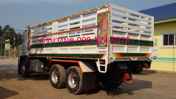 ขายรถบรรทุกสิบล้อดัมพ์ Hino mega เครื่อง 320 แรง ปี 49 กระบะดัพม์ไทยเทเลอร์ มีระบบลากพ่วง ยางดี ทะเบียนพร้อม