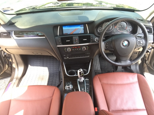 ท็อปสุด BMW X3 Highline NAVI ปี 2012 รถมือเดียวป้ายแดง BSI ถึงปี 17 อุปกรณ์ครบเอกสารพร้อมโอน