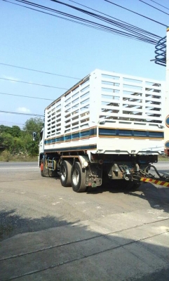 ขายสิบล้อ HINO FM1A 344 ปี53 พ่วงแม่ลูกดั้มคอกเกษตรเหล็ก  รถสวยพร้อมใช้งาน