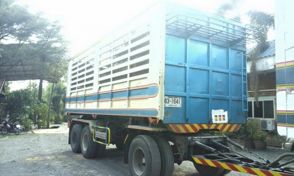 ขายสิบล้อ HINO FM1A 344 ปี53 พ่วงแม่ลูกดั้มคอกเกษตรเหล็ก  รถสวยพร้อมใช้งาน