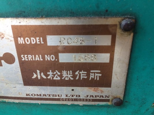 KOMATSU PC45-1 4947hr 1991yr รถเก่าญี่ปุ่นไม่เคยใช้งานในไทยครับ