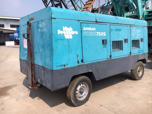 เครื่องปั๊มลม Airman PDSG750S (High Pressure : 13บาร์ / 750cfm) นำเข้าจากญี่ปุ่น สนใจโทร. 080-6565422 (หนิง)