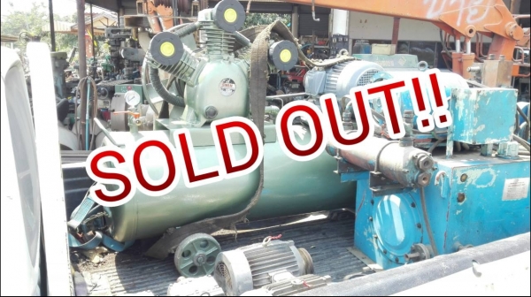 ==== SOLD ==== ปั้มลม SWAN 7.5 HP. 380V. ถัง 300 Lite.ใส่มอเตอร์ 10 HP. กำลังเหลือๆเก็บงานทุกระบบให้เรียบร้อยยกไปแบบพร้อมใช้งาน!!