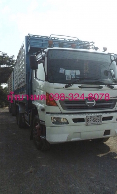 ขายรถพ่วง Hino เครื่อง 344 แรง ปี 53 กระบะพืชไร่ดัมพ์แม่ลูก อู่สหมิตร ลูก 3 เพลาแท้ รถสวยทะเบียนพร้อม