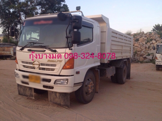 ขายรถบรรทุกหกล้อดัมพ์ Hino FG1J เครื่อง JO8C-210 แรง ปี 51 รถสวย ทะเบียนพร้อม