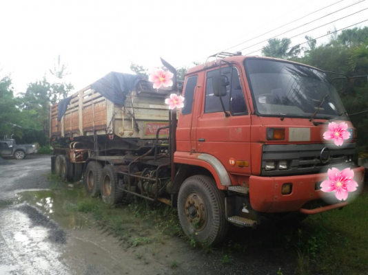 ขายรถบรรทุก 18 ล้อหัวลากหางเซมิดัมพ์ NISSAN CW431M 290 แรงม้าหางเซมิดัมพ์อู่ส.สุชัย 2 เพลา ราคา 850000