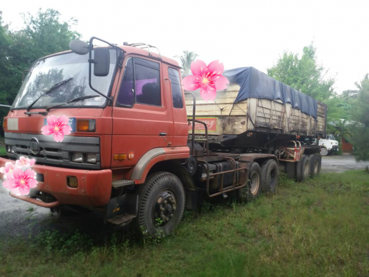 ขายรถบรรทุก 18 ล้อหัวลากหางเซมิดัมพ์ NISSAN CW431M 290 แรงม้าหางเซมิดัมพ์อู่ส.สุชัย 2 เพลา ราคา 850000