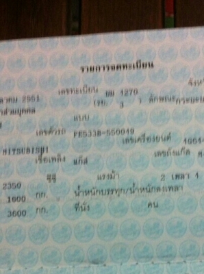 สีล้อ มิตซู-100แรง ปี51ยาว3.20ม สภาพดีเดิมๆสวยๆใช้ระบบ LPG ทะเบียน (ไม่ติดเวลา) เล่มพร้อมโอน ราคา 179,000บ