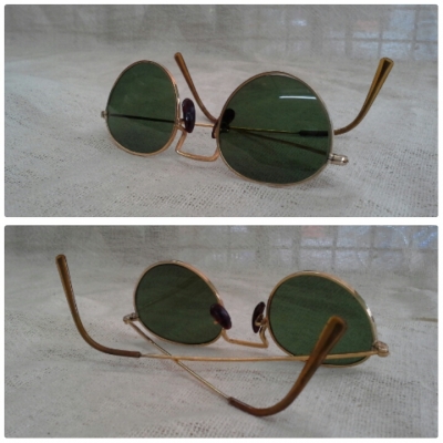 แว่นตาเยอรมันวินเทจทรงหยดน้ำ โมเดล Round Metal John Lennon