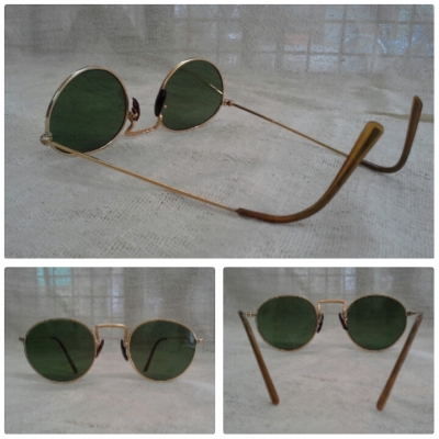 แว่นตาเยอรมันวินเทจทรงหยดน้ำ โมเดล Round Metal John Lennon