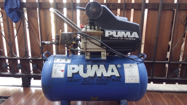 ปั๊มลมพูม่า50ลิตรใช้งานได้ปกติ