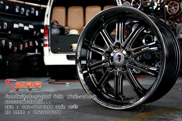 แม็กซ์ WORTH ขอบ17 5H114.3 สีแบล็กโครม