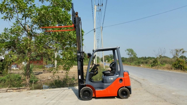 ขายด่วนรถยก TOYOTA 8FGตันใหม่ล่าสูดยก1.5ตันเสาสูง3เมตรงาสไลยร์ได้ยางตัน4เส้นรถนอกยังไม่เคยใช้งานในเมืองไทยเลย=รุ่นใหม่ขายถูกๆๆ
