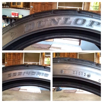 ขายยาง dunlop DZ101 japan 225 40 18 ปี12 1ชุด4เส้น ไม่บวมไม่ปะไม่มีแตกลายงา ดอกเต็ม1คู่ กินขอบ1คู่ ราคา2800บาท มายกไปเลยคับเอาไปใส่เล่นๆ รับประกันยางทุกเส้นยินดีคืนเงิน โทร0924462525โส กทม