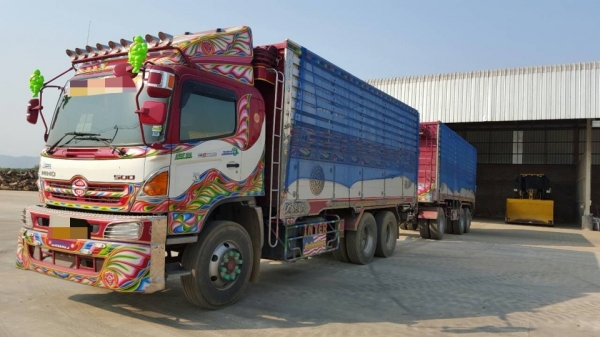 ขายดาวน์รถพ่วง 22 ล้อ แม่-ลูก กระบะเนียมคอกเกษตรดั้ม HINO 344 ปี.56 รถสวย วิ้งไม่ถึงแสนกิโล ขายดาวน์.670,000 สนใจรีบจองด่วน