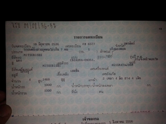 ขายเล่มทะเบียน มิตซูบิชิ อีคาร์
