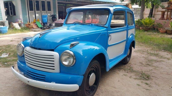 ขาย Fiat topolino 500 van หลังคาถลก หายากมาก ทะเบียนโอน เครื่องเดิมๆ ทำมาหมดแล้ว วิ่งสบาย ขาย 590000 บาท อยู่ชลบุรี 089-8320100