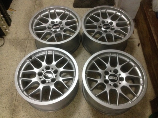 BBS RX เเท้ 17กว้าง8นิ้วอ๊อฟ10ทั้ง4วง 5รู120 BMW เก่าญี่ปุ่นเเท้สภาพดี
