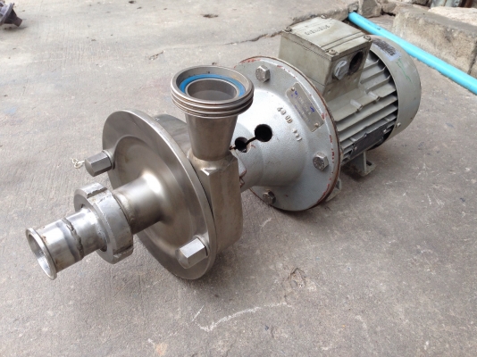 ขายปั้มน้ำหอยโข่งหัวปั้มสแตนเลส ใช้ในอุตสาหกรรมอาหาร ขนาด 1.5HP. 380V สภาพสวย พร้อมใช้งาน