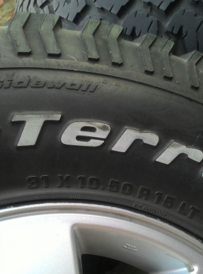 ขายยางBF31R15พร้อมล้อ