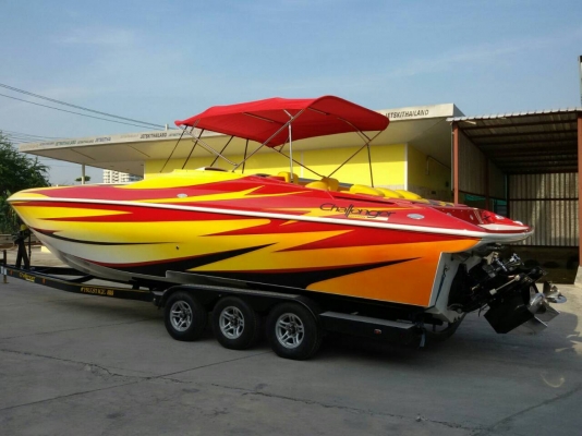 ขายเรือเร็วChallenger DC33 2006 เครื่อง mercruiser 496 mag สองเครื่อง ขายเรือเร็วChallenger DC33 2006 เครื่อง mercruiser 496 mag สองเครื่อง