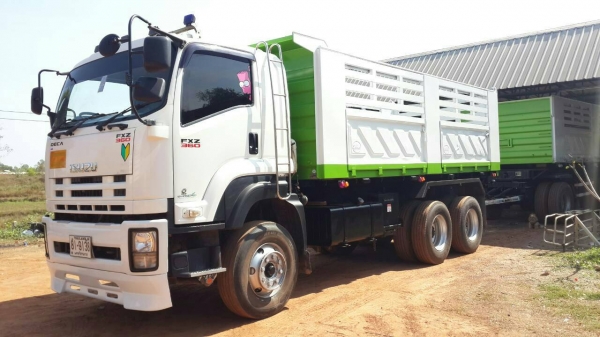ขายรถบรรทุก 22 ล้อ พ่วงแม่ลูก-ดั๊มพ์ ยี่ห้อ ISUZU DEGA FXZ 360 แรงม้า ปี 2555  ( การันตีรถสวยจริงๆ  เจ้าของขายเอง )