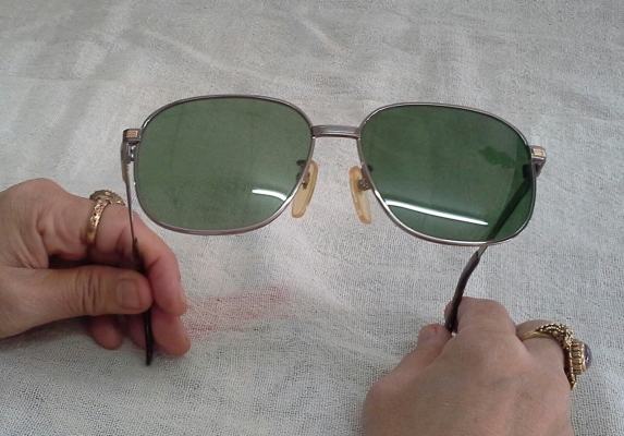 แว่นตาอเมริกันไททาเนียมประดับทองคำ 12K   CHEVROLET USA