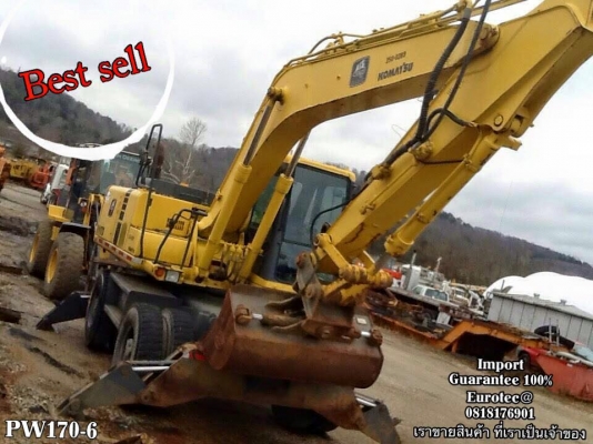 ขาย รถขุด KW170-6 จำหน่าย รถ เครื่องจักร อุปกรณ์ทุกชนิด นำเข้า100\% ราคาถูก eurotec 0818176901