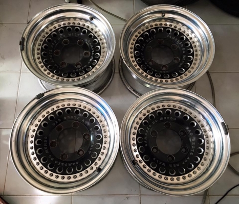 ขายล้อหยดน้ำ RAGUNA 2 ชิ้นแท้ 15x8 ออฟ0 6 รูกระบะ ถูกๆ ประมูลญี่ปุ่น