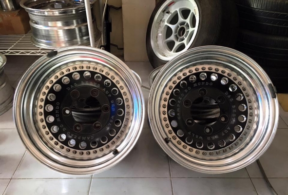 ขายล้อหยดน้ำ RAGUNA 2 ชิ้นแท้ 15x8 ออฟ0 6 รูกระบะ ถูกๆ ประมูลญี่ปุ่น