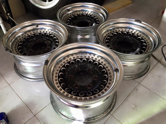 ขายล้อหยดน้ำ RAGUNA 2 ชิ้นแท้ 15x8 ออฟ0 6 รูกระบะ ถูกๆ ประมูลญี่ปุ่น
