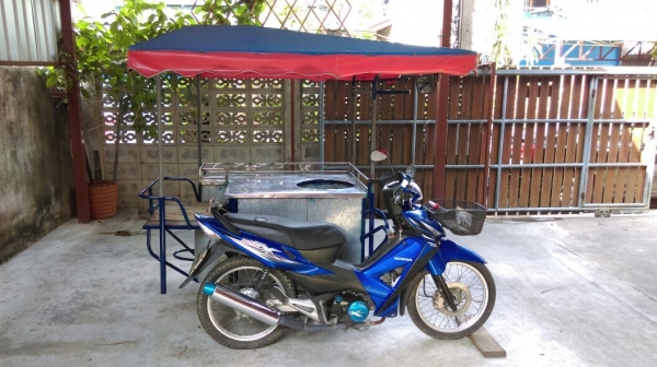ขาย รถพ่วงข้าง ฮอนด้าเวฟ125 สามารถขายของได้