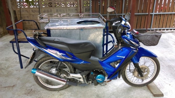 ขาย รถพ่วงข้าง ฮอนด้าเวฟ125 สามารถขายของได้