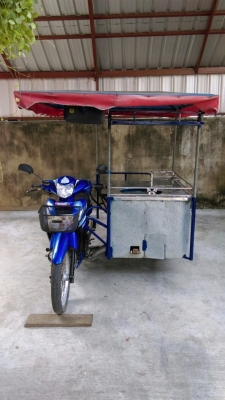 ขาย รถพ่วงข้าง ฮอนด้าเวฟ125 สามารถขายของได้